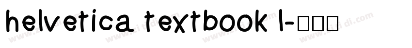 helvetica textbook l字体转换